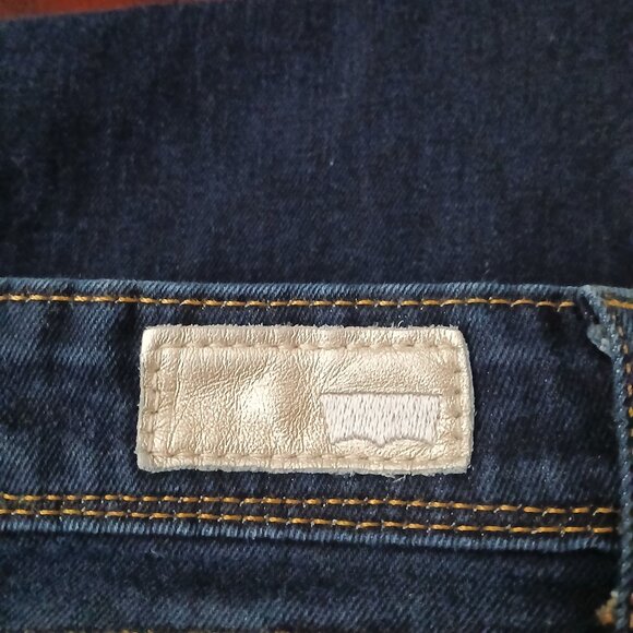 Levi's Revel Jeans Size 29 Demi Curve Skinny Mid Rise Dark Wash Denim Stretch - Picture 7 of 8